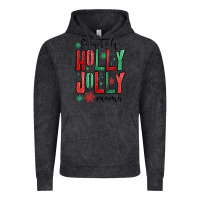 Vintage Black somebodys holly jolly mama Vintage Hoodie - MaliasSmallBusiness