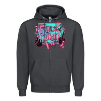 Smoke fuck cancer Zipper Hoodie - AdoDesignShop