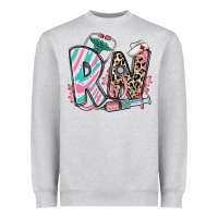 Heather Grey floral rn registered nurse Heavyweight Sweatshirt - RanaPortraitStore