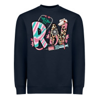 Navy floral rn registered nurse Heavyweight Sweatshirt - RanaPortraitStore