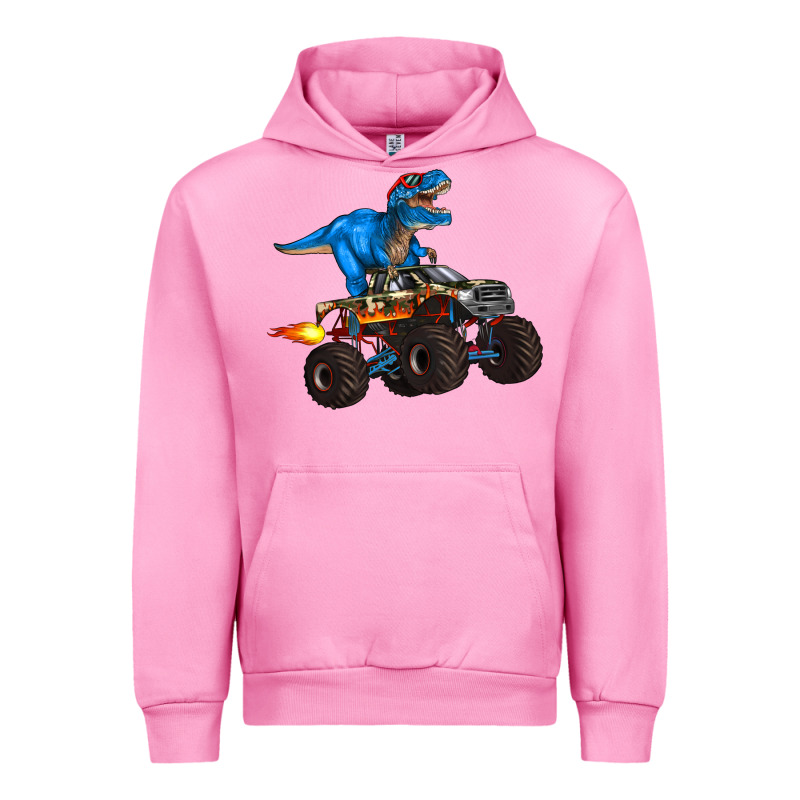 Monster Truck And  T Rex Dinosaur Urban Hoodie by Artiststas | Teevron