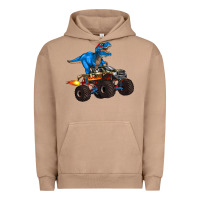 Pigment Burro monster truck and  t rex dinosaur Urban Hoodie - Artiststas