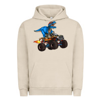 Pigment French Oak monster truck and  t rex dinosaur Urban Hoodie - Artiststas