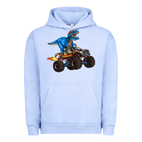 Pigment Grape Ice monster truck and  t rex dinosaur Urban Hoodie - Artiststas