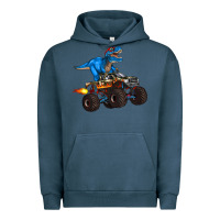 Pigment Midnight Navy monster truck and  t rex dinosaur Urban Hoodie - Artiststas
