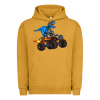 Pigment Peanut Butter monster truck and  t rex dinosaur Urban Hoodie - Artiststas