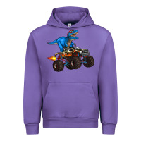 Tulip monster truck and  t rex dinosaur Urban Hoodie - Artiststas