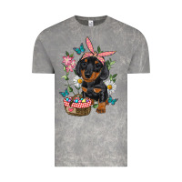 Cloud Rock easter dachshund Vintage Tee - RanaPortraitStore