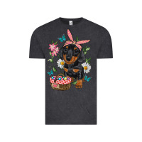 Easter Dachshund Vintage Tee | Teevron