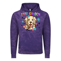 Cloud Purple stay golden Vintage Hoodie - MaliasSmallBusiness