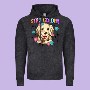 Stay Golden Vintage Hoodie Designed By Maliassmallbusiness