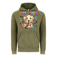 Vintage Olive stay golden Vintage Hoodie - MaliasSmallBusiness