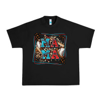 Black baseball mama with leopard Urban Heavy Tee - Zillion Design Studio
