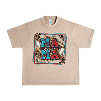 French Oak baseball mama with leopard Urban Heavy Tee - Zillion Design Studio