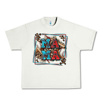 Pistachio baseball mama with leopard Urban Heavy Tee - Zillion Design Studio