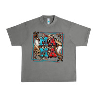 Tornado baseball mama with leopard Urban Heavy Tee - Zillion Design Studio