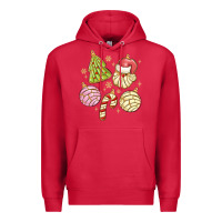 Cardinal christmas conchas Premium Hoodie - MaliasSmallBusiness