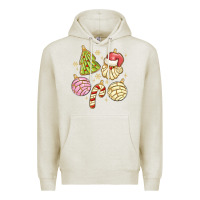 Oatmeal Heather christmas conchas Premium Hoodie - MaliasSmallBusiness