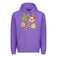 Purple christmas conchas Premium Hoodie - MaliasSmallBusiness