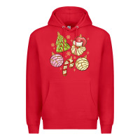 Red christmas conchas Premium Hoodie - MaliasSmallBusiness