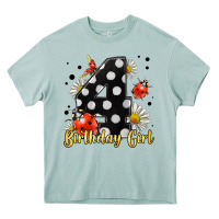 Ladybug Birthday Girl Age 4 Heavy Core Tee | Teevron