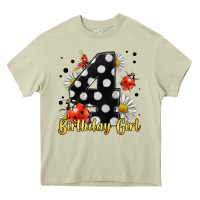 Mossy ladybug birthday girl age 4 Heavy Core Tee - LillyAllenDesigns