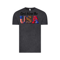 Vintage Black god bless the usa Vintage Tee - texasbilliewilder