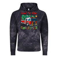 Cloud Black sound the alarm its christmas fire truck Vintage Hoodie - MaliasSmallBusiness