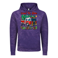 Cloud Purple sound the alarm its christmas fire truck Vintage Hoodie - MaliasSmallBusiness
