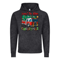 Vintage Black sound the alarm its christmas fire truck Vintage Hoodie - MaliasSmallBusiness