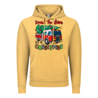 Vintage Mustard sound the alarm its christmas fire truck Vintage Hoodie - MaliasSmallBusiness