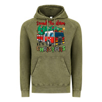 Vintage Olive sound the alarm its christmas fire truck Vintage Hoodie - MaliasSmallBusiness