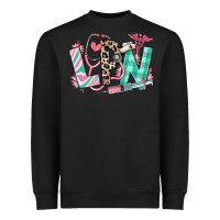 Black floral lpn licensed practical nurse Heavyweight Sweatshirt - RanaPortraitStore