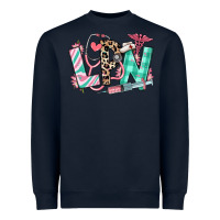 Navy floral lpn licensed practical nurse Heavyweight Sweatshirt - RanaPortraitStore