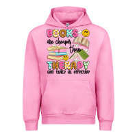Fuchsia Pink books are cheaper than therapy and twice as effective Urban Hoodie - Artiststas