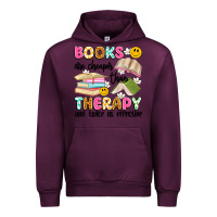 Mauve Wine books are cheaper than therapy and twice as effective Urban Hoodie - Artiststas