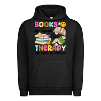 Pigment Black books are cheaper than therapy and twice as effective Urban Hoodie - Artiststas