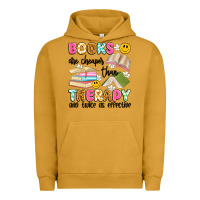 Pigment Peanut Butter books are cheaper than therapy and twice as effective Urban Hoodie - Artiststas