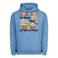 Pigment Pebble Blue books are cheaper than therapy and twice as effective Urban Hoodie - Artiststas