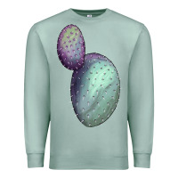 Seafoam opunthia santa rita cactus Premium Sweatshirt - LillyAllenDesigns