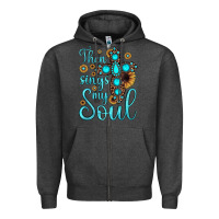 Charcoal Heather then sings my soul cross Zipper Hoodie - JahusDesignShop
