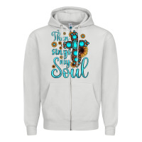 Dove Grey then sings my soul cross Zipper Hoodie - JahusDesignShop