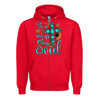 Red then sings my soul cross Zipper Hoodie - JahusDesignShop