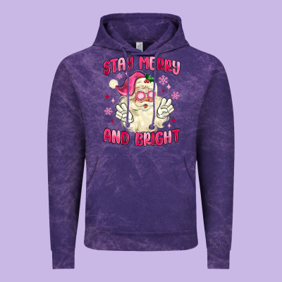 Vintage Hoodie stay merry and bright