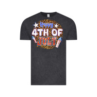 Vintage Black happy 4th of july billie wilder Vintage Tee - texasbilliewilder