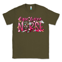 Army Green one loves nurse Classic Tee - RacoonDesign