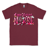 Burgundy one loves nurse Classic Tee - RacoonDesign