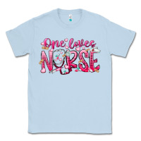 Dusty Blue one loves nurse Classic Tee - RacoonDesign