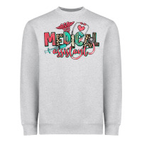 Heather Grey medical assistant Heavyweight Sweatshirt - RanaPortraitStore