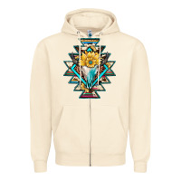 Sandshell cowhide leopard bull skull aztec Zipper Hoodie - JahusDesignShop
